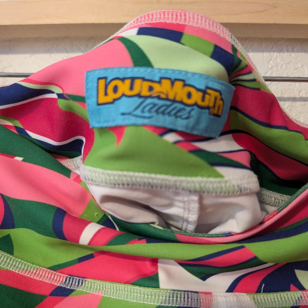 Loudmouth golf athletic skort Vibrant Tropical Print Skirt - Picture 4 of 7